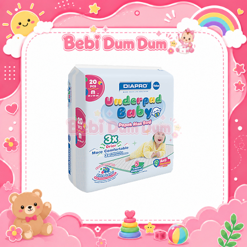 DIAPRO UNDERPAD BABY POPOK BAYI - SIZE M20