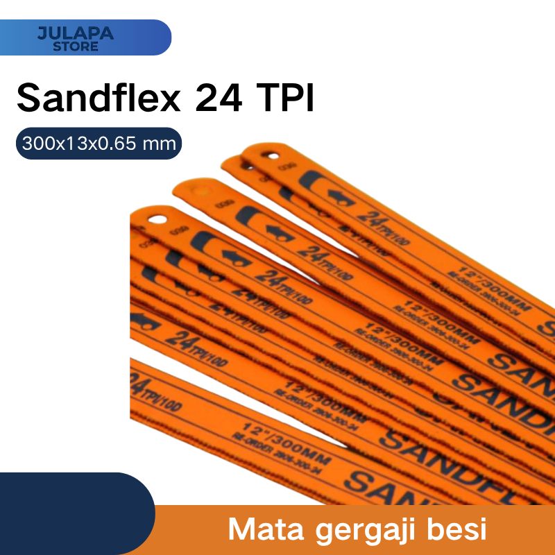 Mata Gergaji Sandflex 24 TPI // Mata Gergaji Sandflex 12 inch 24 tpi // Mata gergaji Besi Sandflex