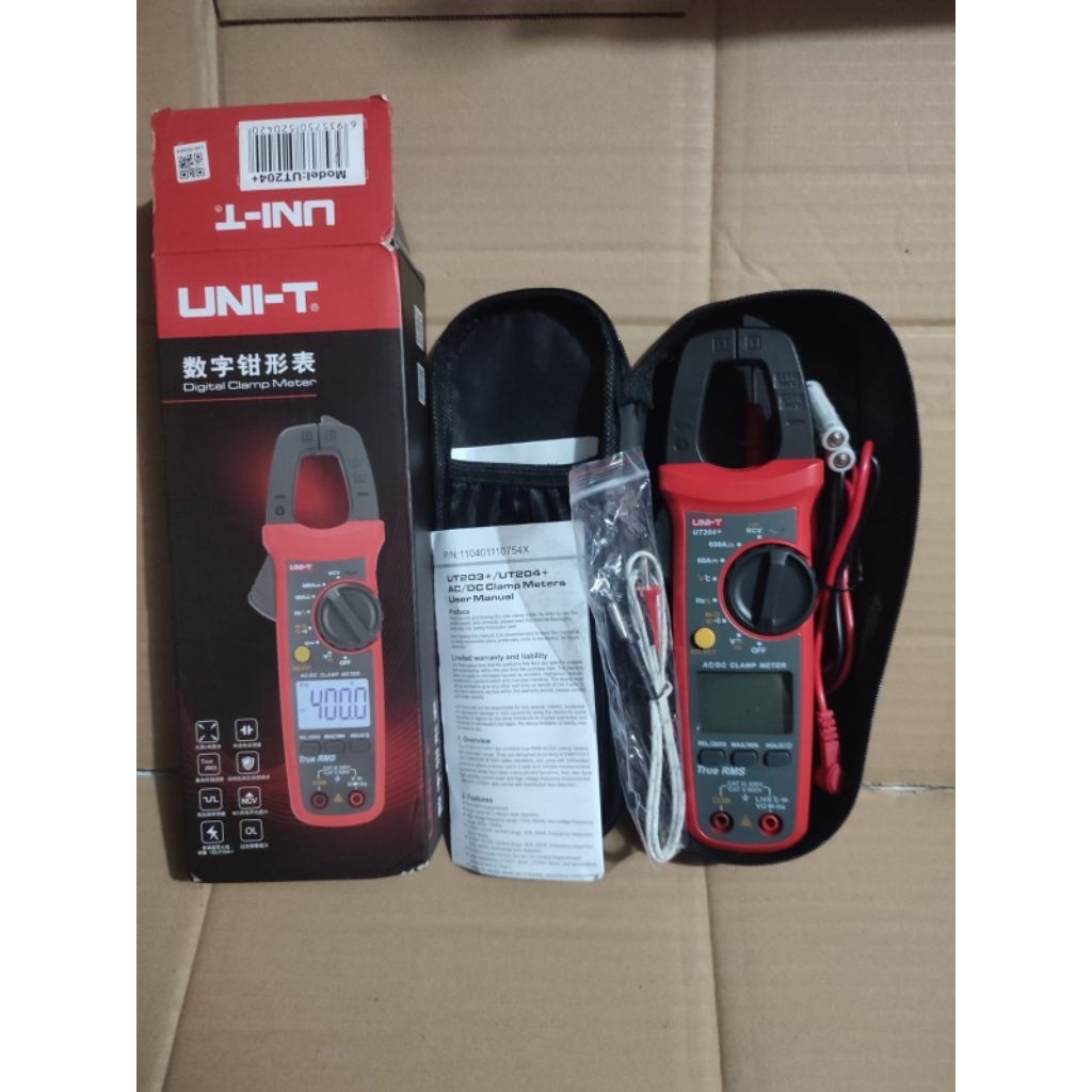 Uni-T UT204+ UT 204+ Clamp Meter Multimeter Digital Clamp Tang Ampere
