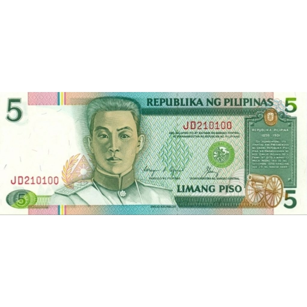 Uang Kuno Filipina 5peso AUNC untuk Mahar dan Numismatik