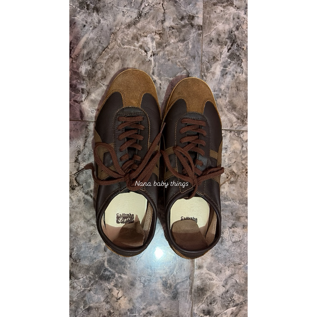PL Preloved second onitsuka tiger leather