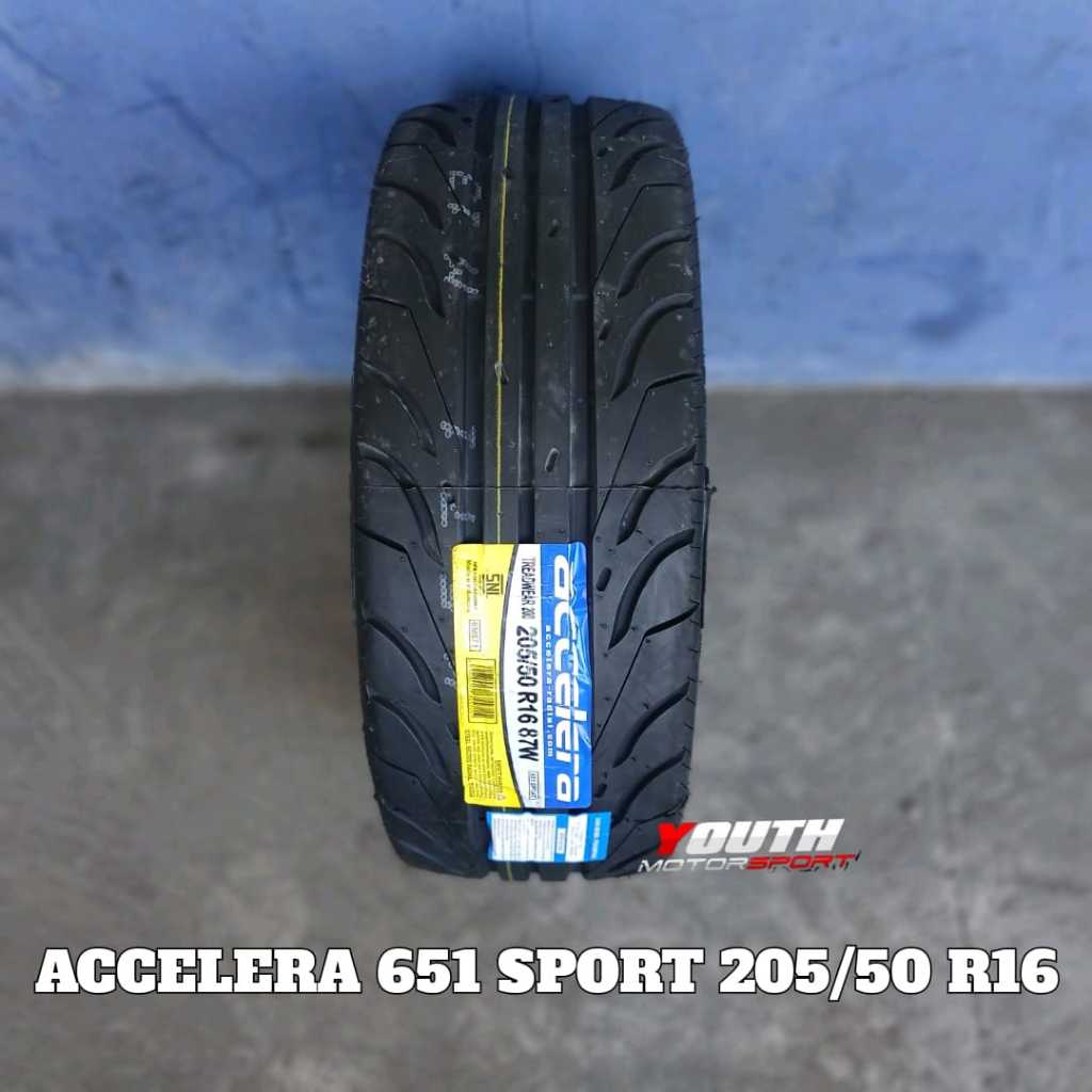 Ban Semi Slick Accelera 651 Sport 205/50 R16 Ban Mobil Avanza Ertiga Livina dll