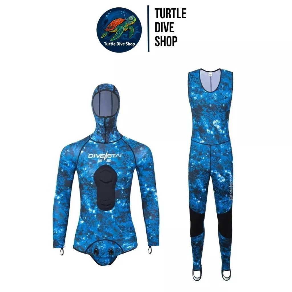 Divestar Rash Guard 0.5mm wetsuit diving baju selam wetsuit spearfishing diving baju diving wetsuit 