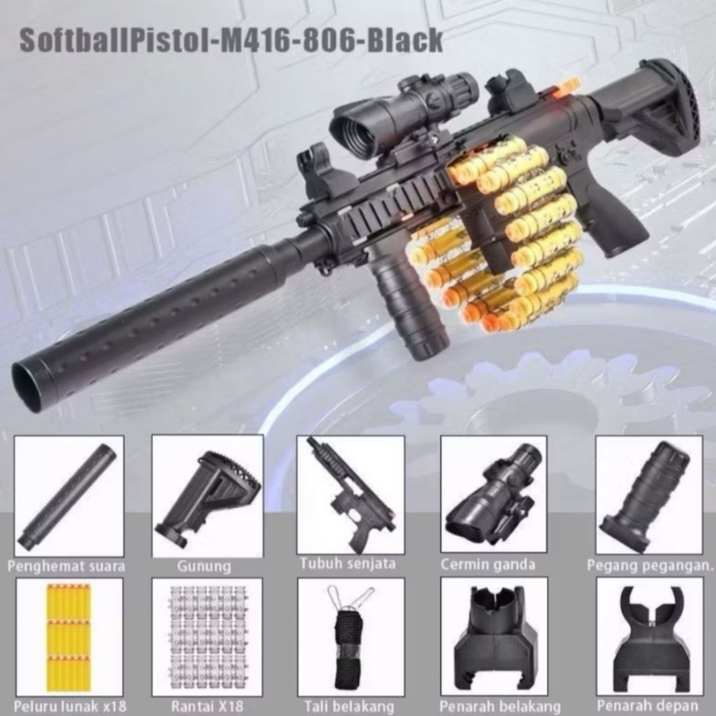 Mainan Senapan Serbu Anak Toy Gun M416