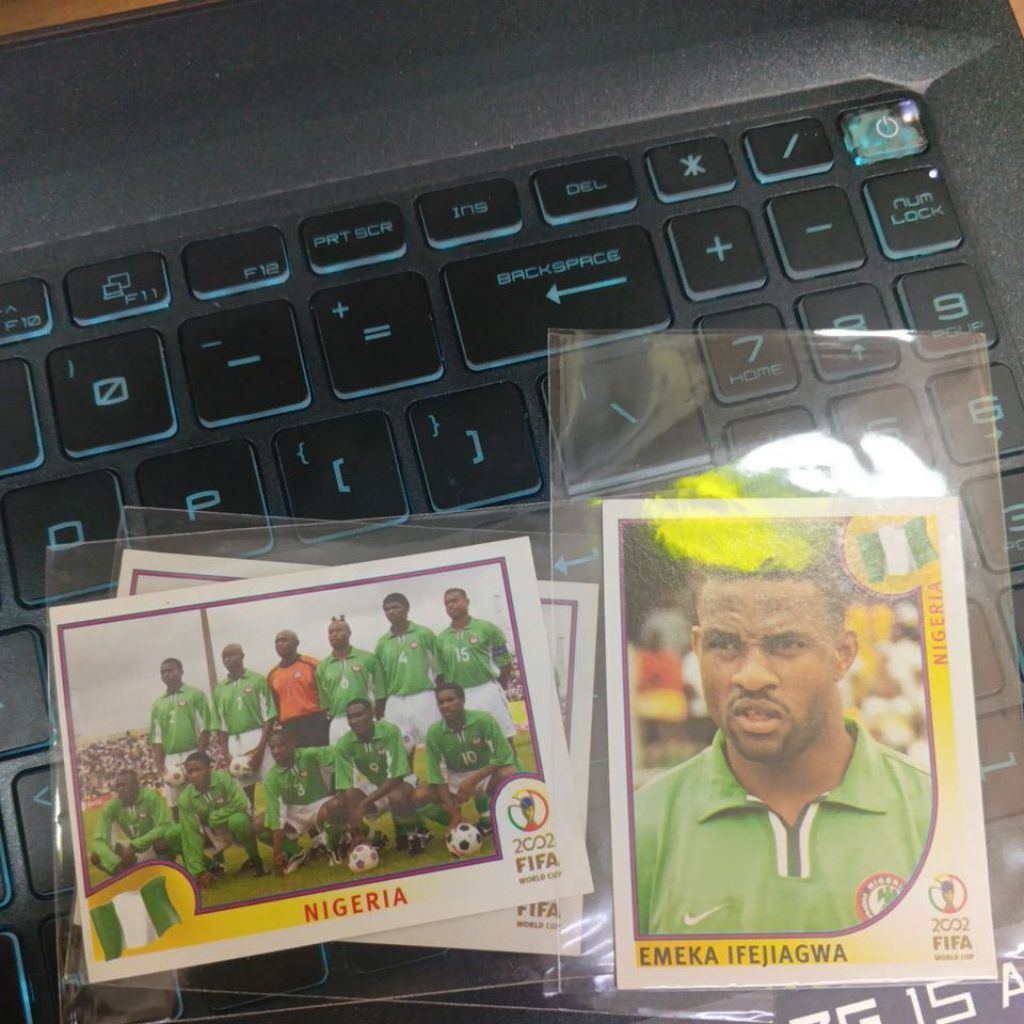 sticker bola panini world cup 2002 Nigeria