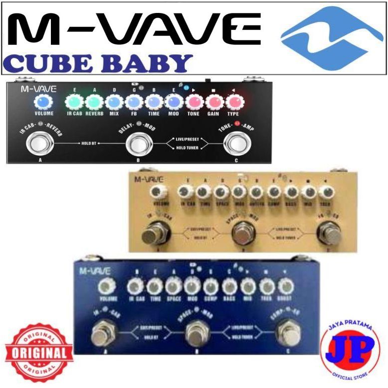 M-Vave MVAVE Cuvave Cube Baby Cubebaby  Multi Efek Strip Original M-VAVE Cube Baby