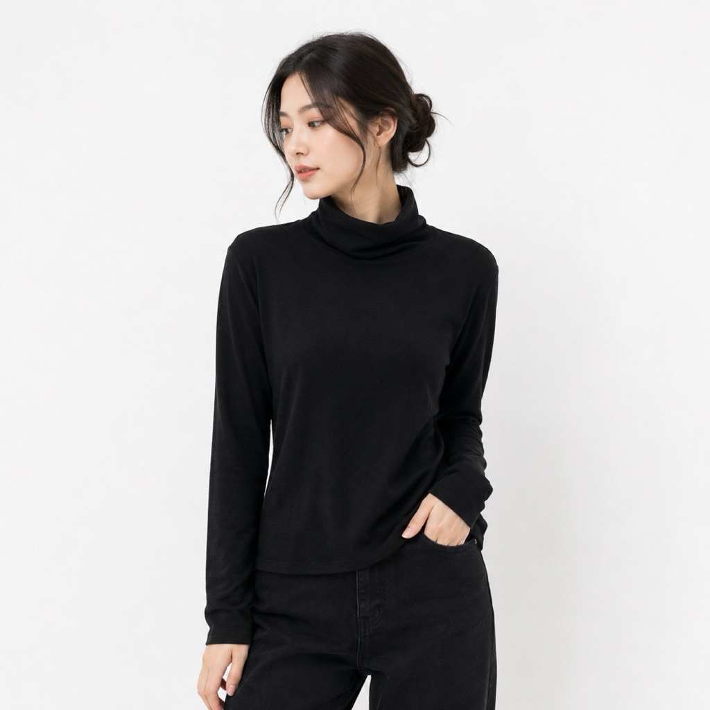 Uniqlo Heattech Turtleneck Polar Fleece Women Original - M