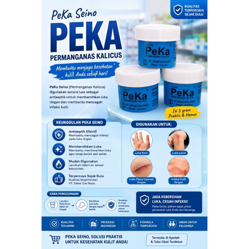 Serbuk PK Obat Kulit - PK Seino Obat Gatal - Obat Kutu Air Panu Scabies Impetigo Kudis
