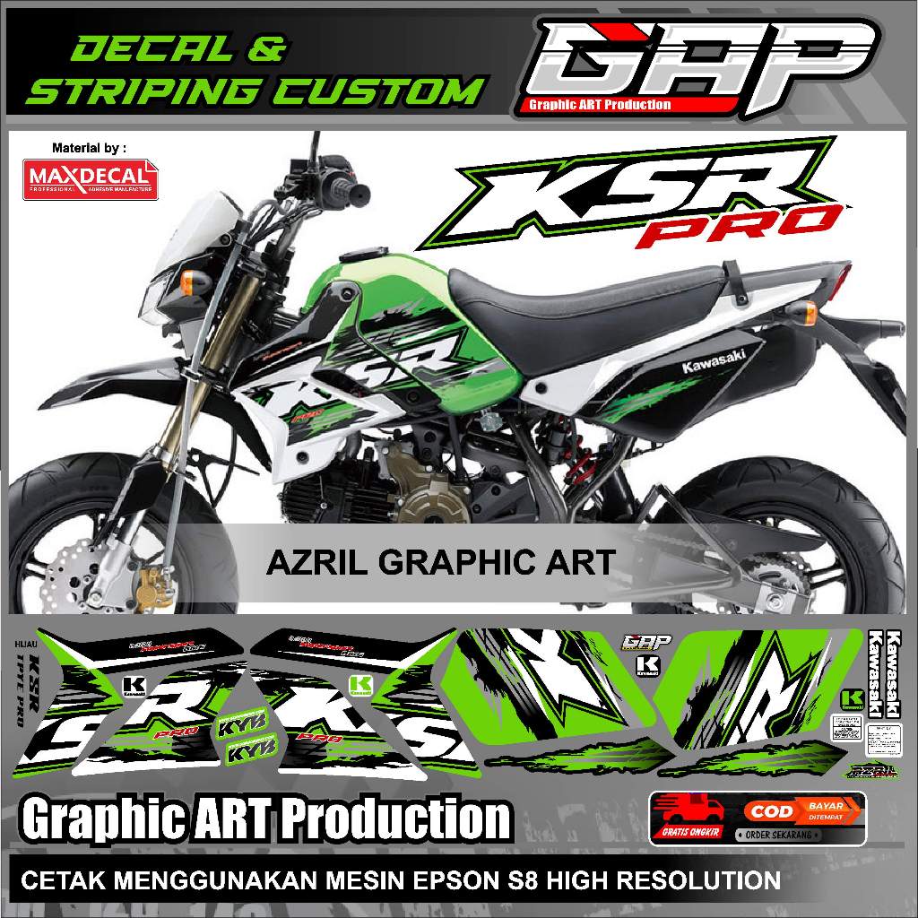 Striping List Decal KSR PRO Mini Trail