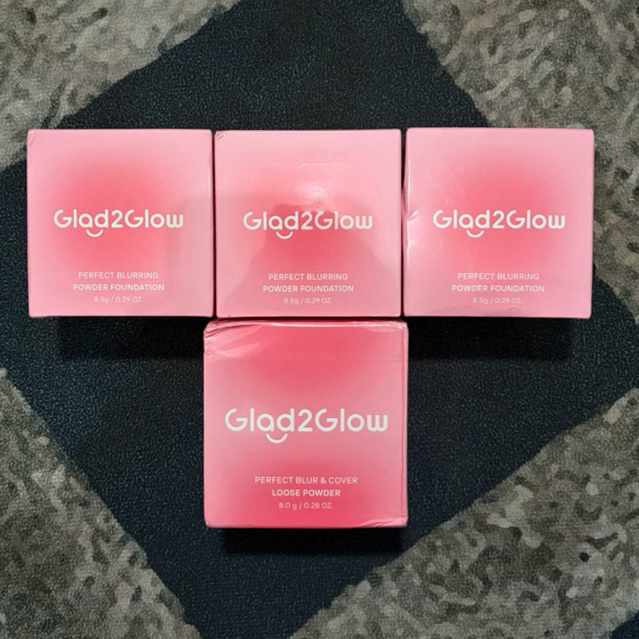 G2G Glad2Glow Perfect Blurring Powder Foundation dan Perfect Blur & Cover Loose Powder