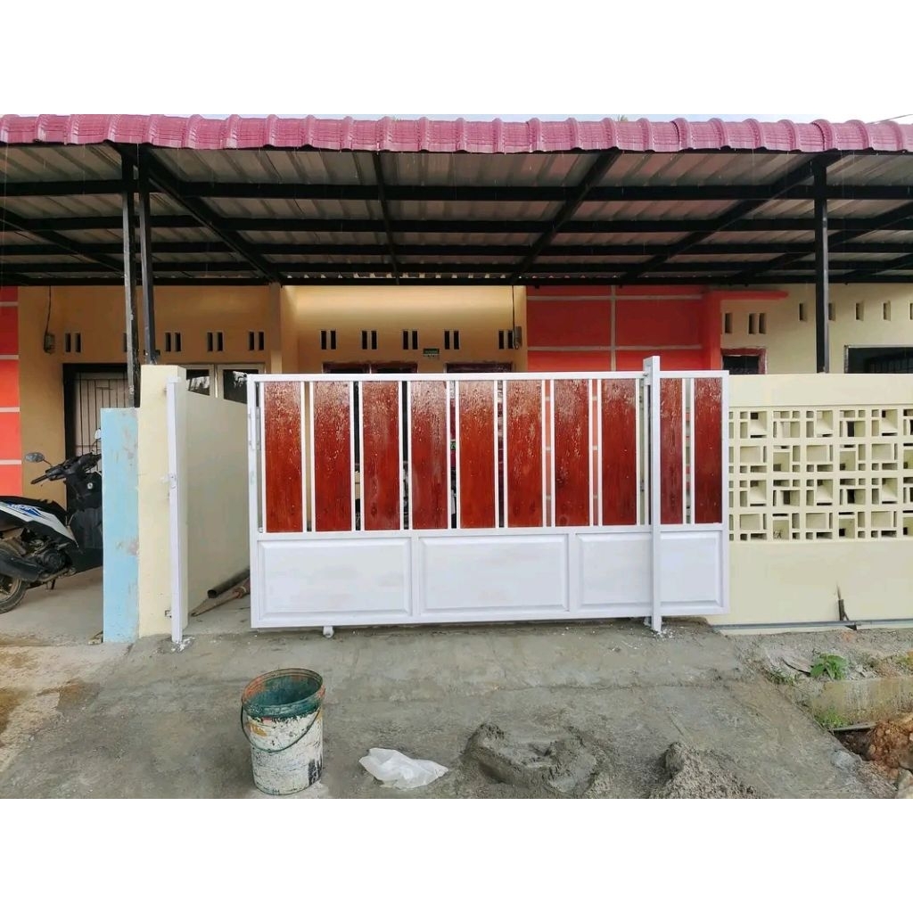 pagar rumah minimalis modern. LISPLANG GRC serat kayu