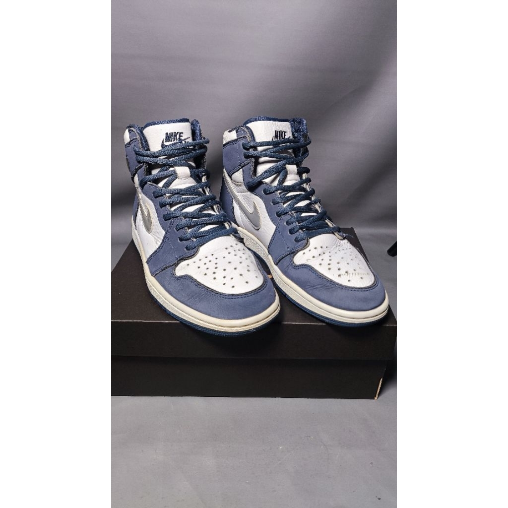 Sepatu casual sneakers Nike Air Jordan 1 AJ1 Retro High "midnight navy" second bekas
