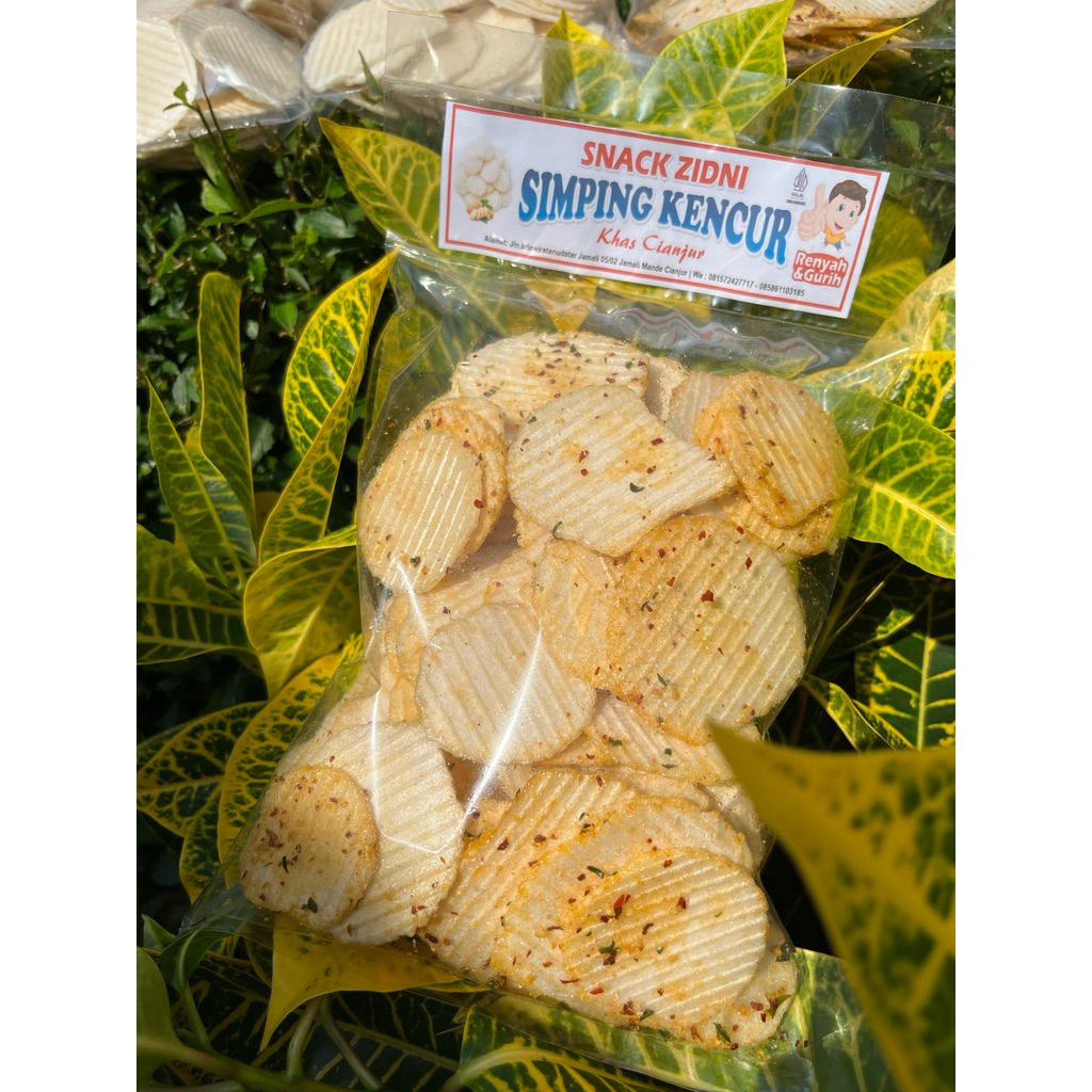 simping kencur Cikruh pedas daun jeruk 1000g/1kg Snack renyah viral