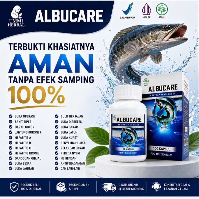 ALBUCARE Kapsul Herbal Obat Mengatasi Kreatinin Ureum Tinggi Dan Ginjal Bengkak PALING AMPUH NAMUN S