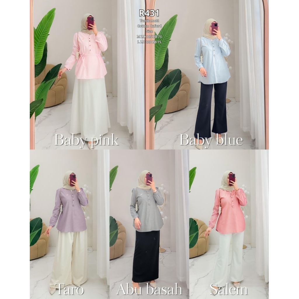 Ribyka R431 Tunik Cotton Oxford Garment