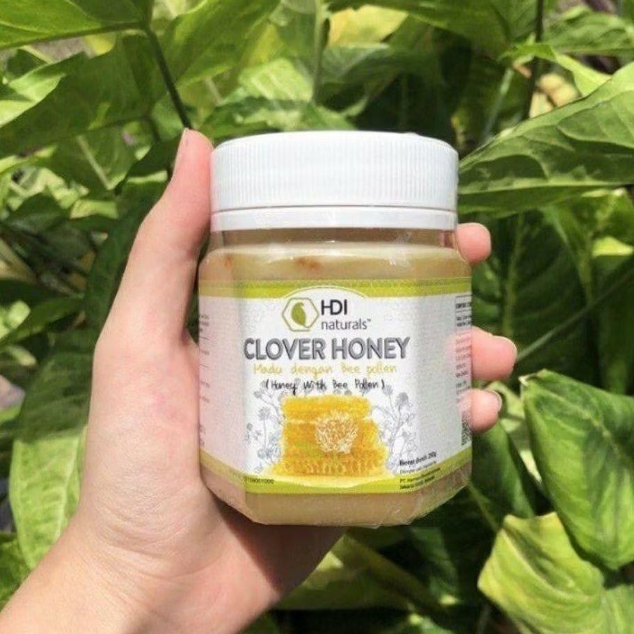 Madu Clover Honey 250gram exp 2029 + sendok kayu