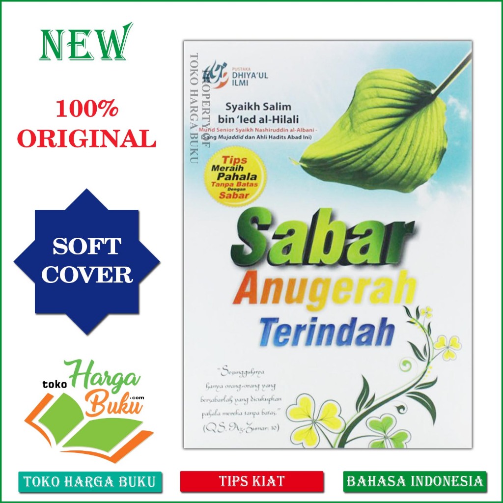 Foto Buku Sabar Anugerah Terindah Tips Meraih Pahala Tanpa Batas ORIGINAL Pustaka Dhiyaul Ilmi