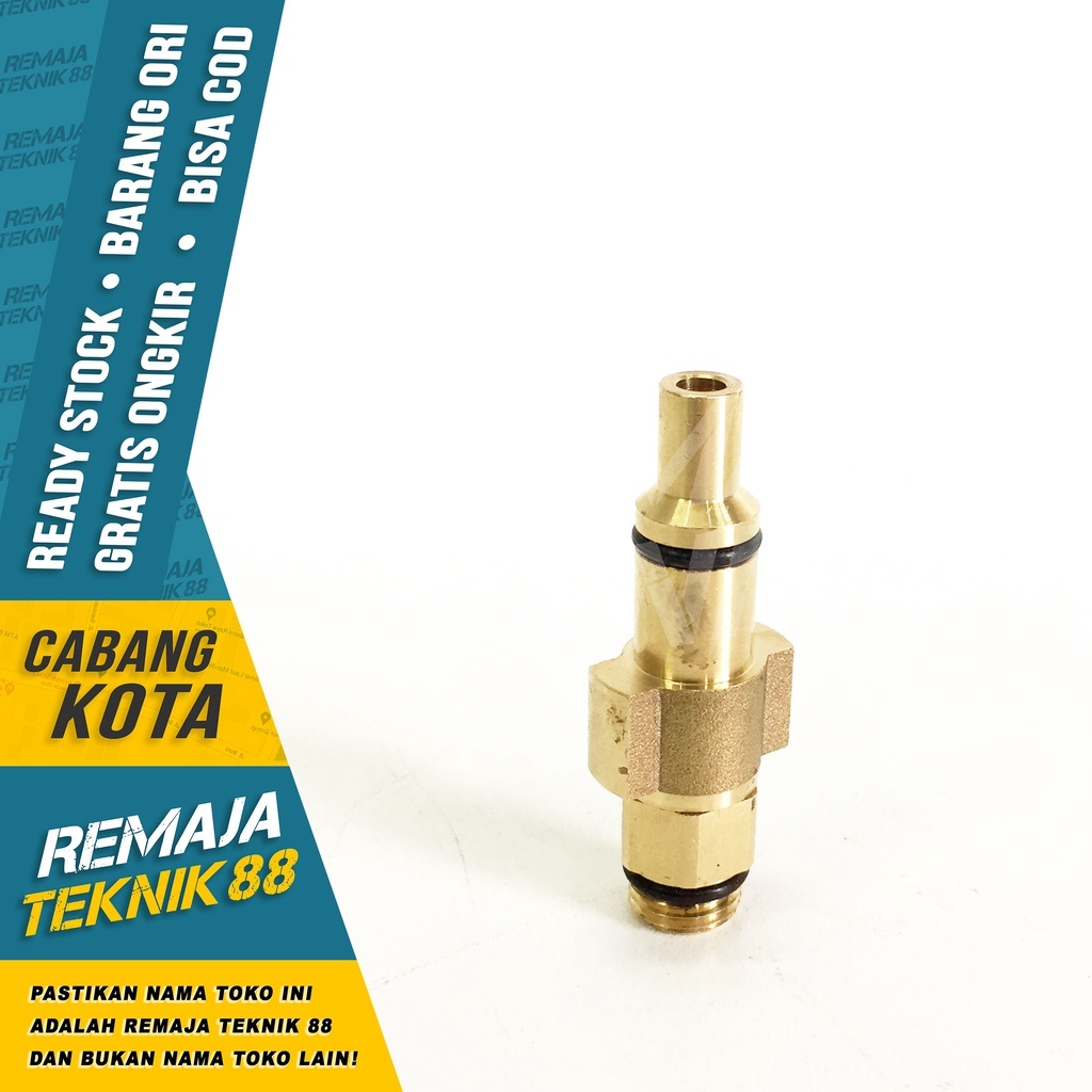 NEPEL KUNINGAN / CONNECTOR STIK GUN KE FOAM LANCE LAKONI LAGUNA 70