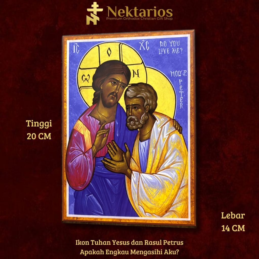 Ikon/Lukisan Gambar Santo-Santa Kristen Orthodox Katolik