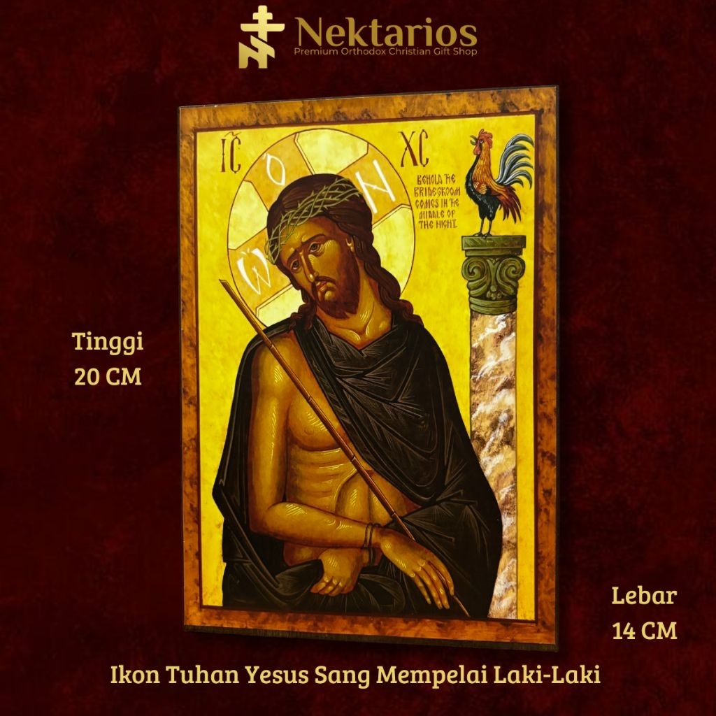 Ikon/Lukisan Gambar Tuhan Yesus Kristen Orthodox Katolik