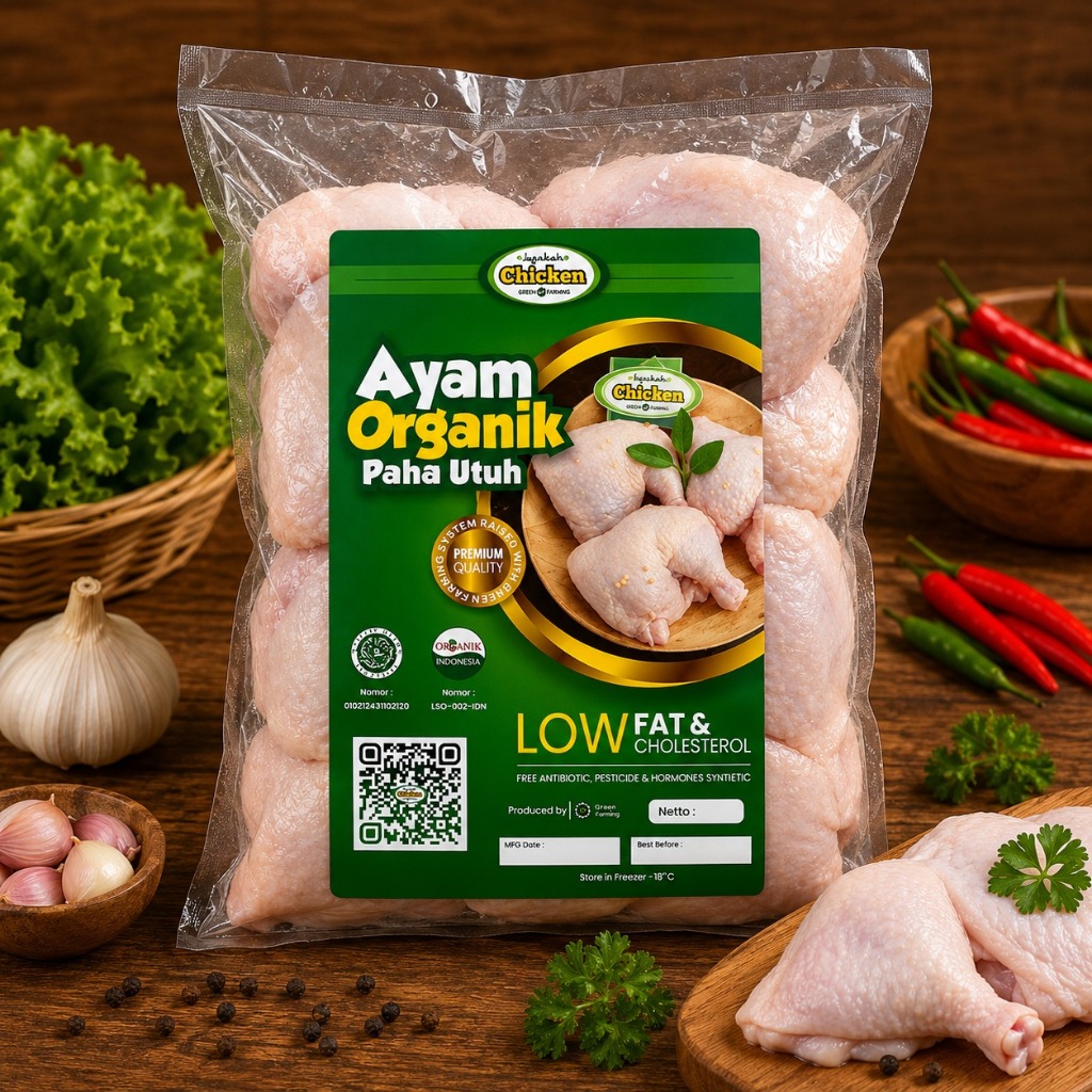 paha ayam | paha utuh | paha ayam 1 kg | paha ayam potong - Paha Ayam Organik Utuh (1kg)