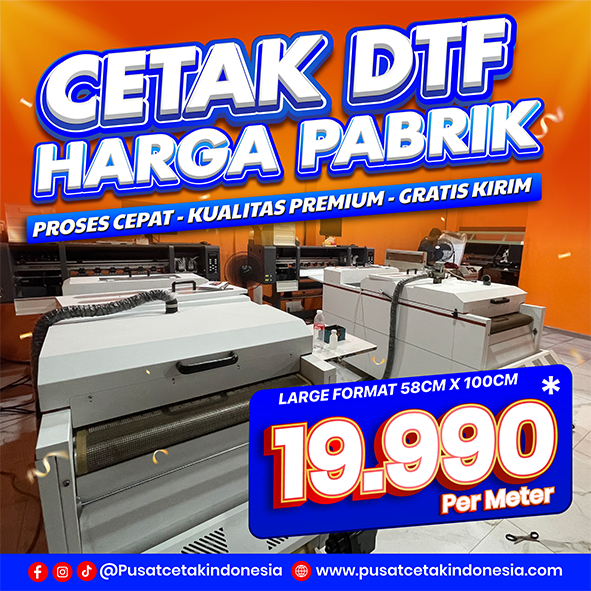 Jasa Cetak DTF 1cm untuK MENAMBAH CETAKAN METERAN KURANG DARI 1METER