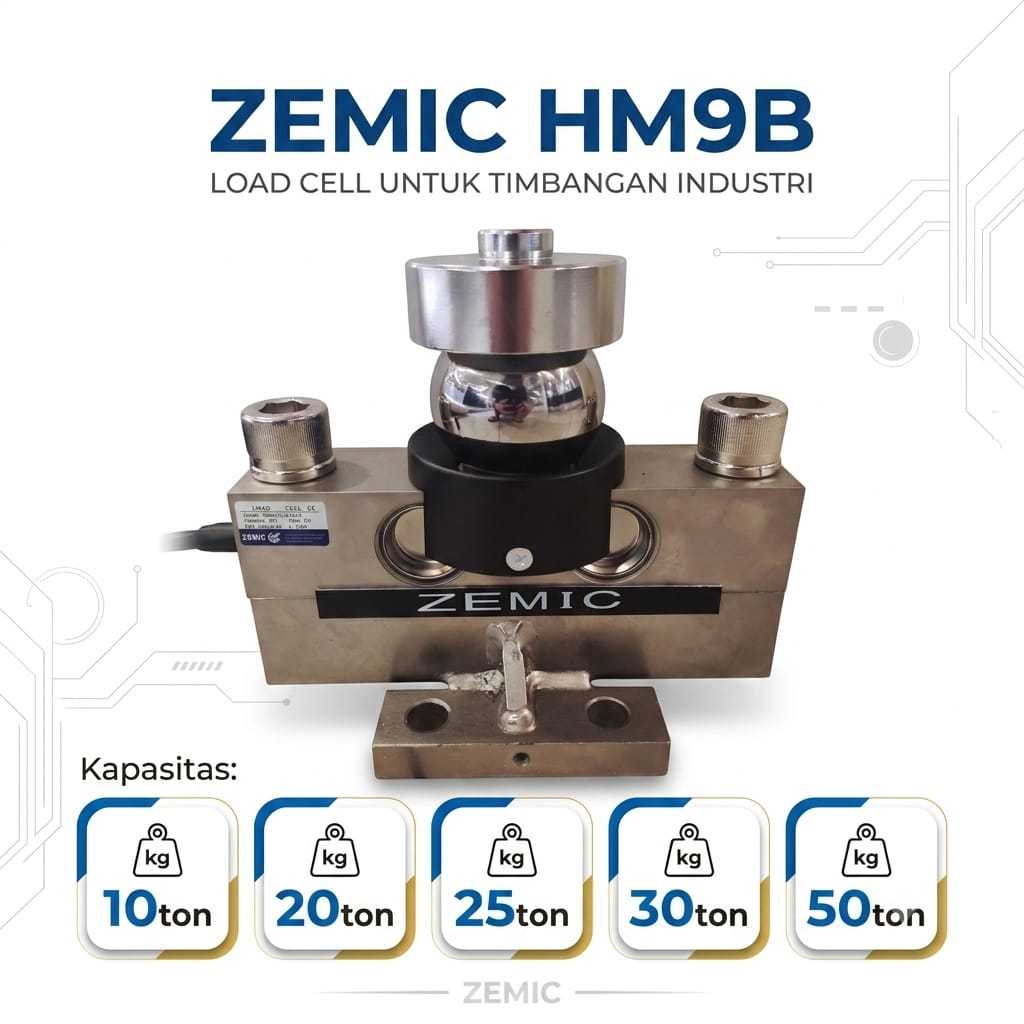Loadcell Jembatan Timbang HM9B, Sensor Timbangan Mobil, ZEMIC HM9B 30T