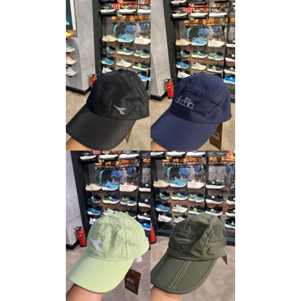 topi running cap diadora original