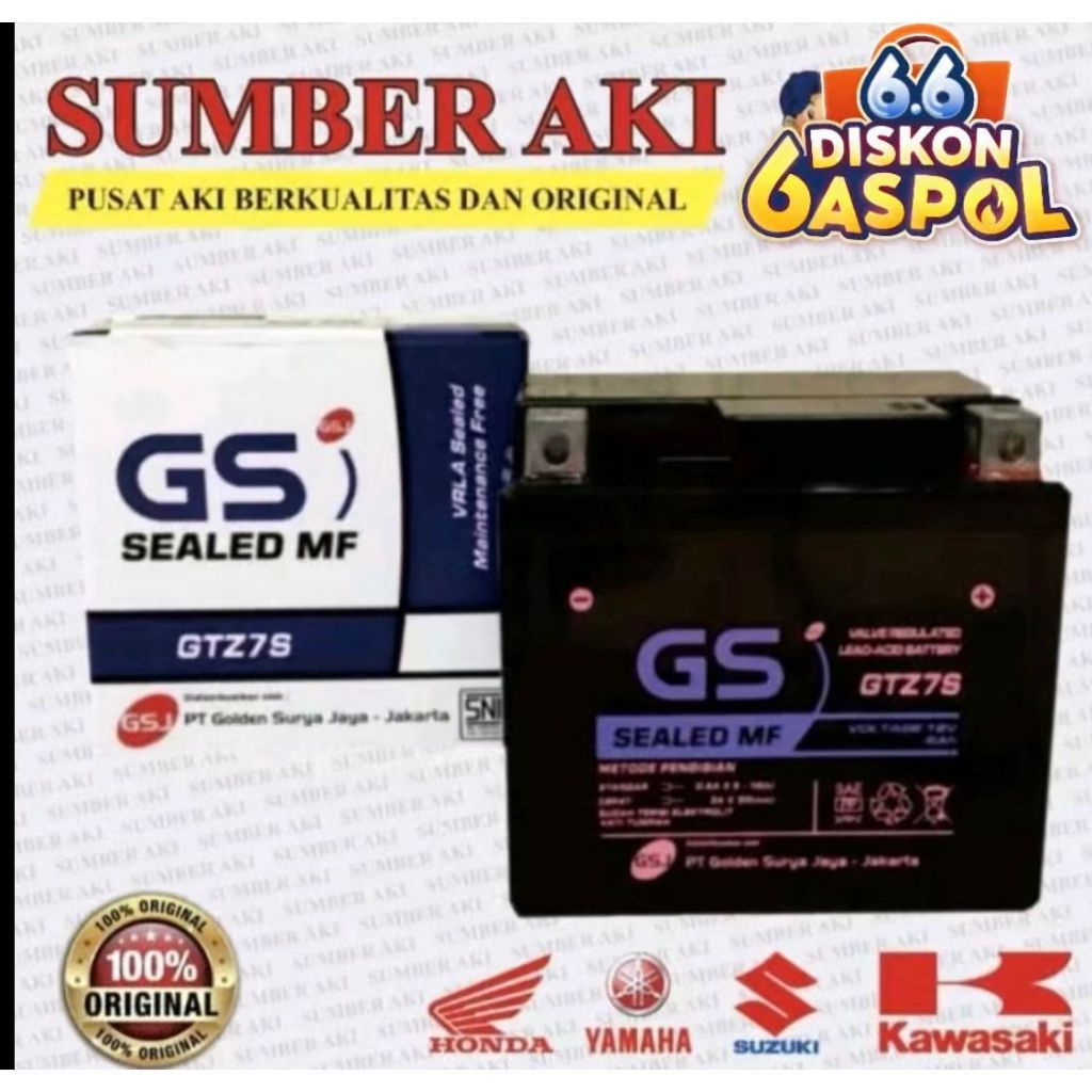 Aki Motor CB 150R GTZ7S Aki Kering