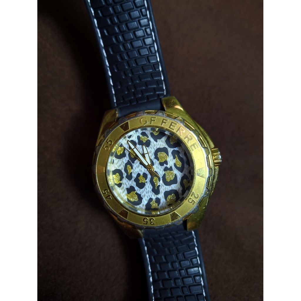 Jam Tangan GF Ferre Leopard Vintage Quartz || Jam Vintage || Jam Tangan Vintage