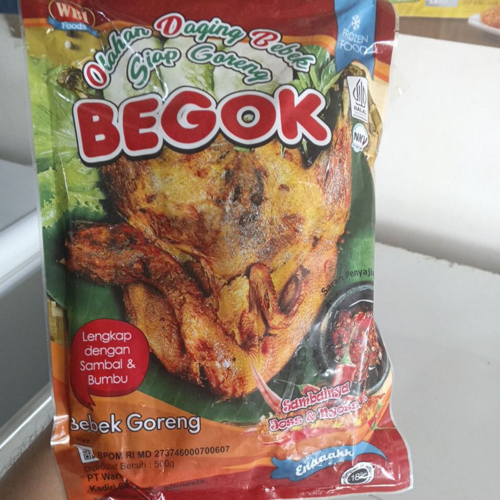 Bebek Goreng Begok 500g
