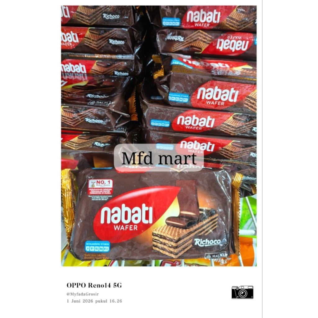 Nabati Wafer Richoco - Krim Cokelat 110 Gram