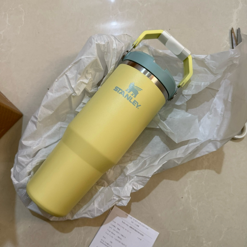 Stanley 30oz Tumblr Iceflow Pomelo Soft Yellow Blue