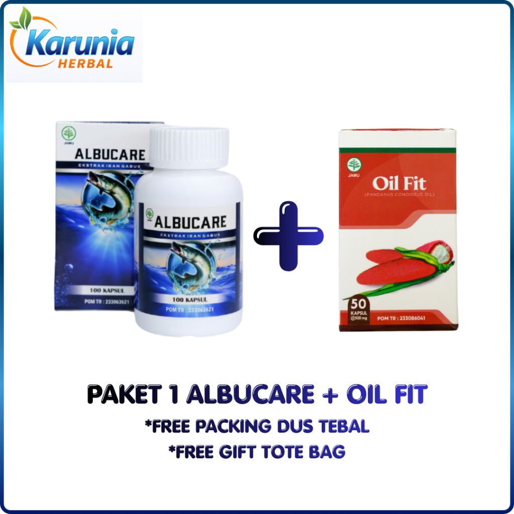 Kapsul Oil Fit - Paket 1 Albucare dan Oil Fit
