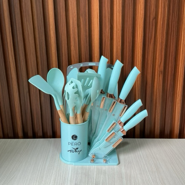 Pisau Plus Spatula Set Pero New