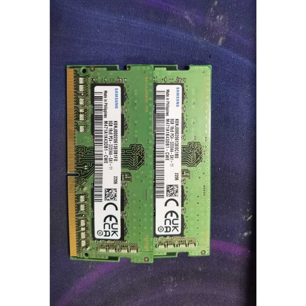 ORIGINAL RAM Laptop DDR4 8GB 1RX8 PC4- 3200-AA-11 Samsung