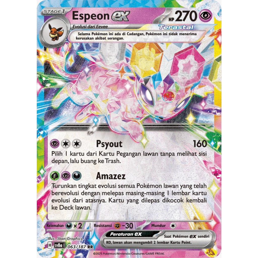 Espeon ex RR SV8A 063/187