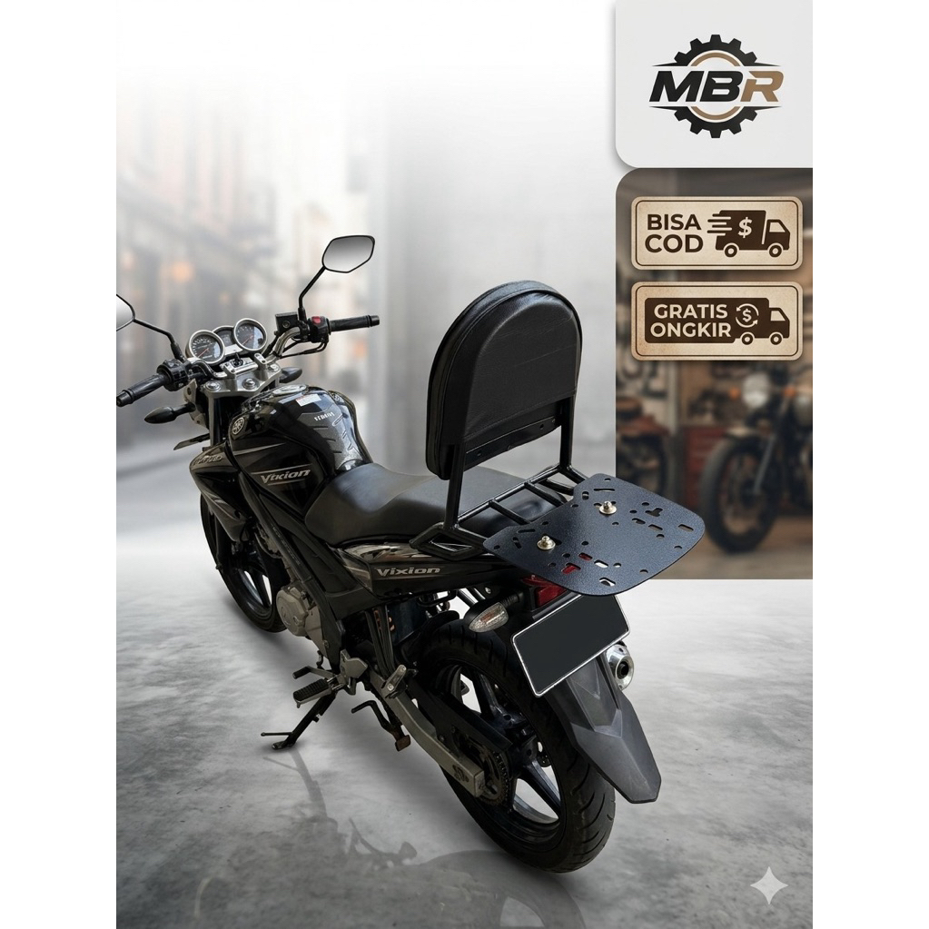 SENDERAN JOK VIXION OLD PLUS TATAKAN BOX SHAD