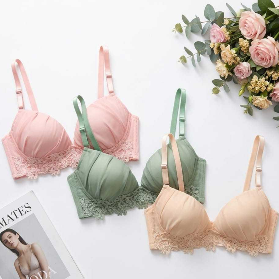 Bra Set Celana Dalam Wanita Bh Kawat Premium Motif Lucu Rien Paolo 6010 Tgc