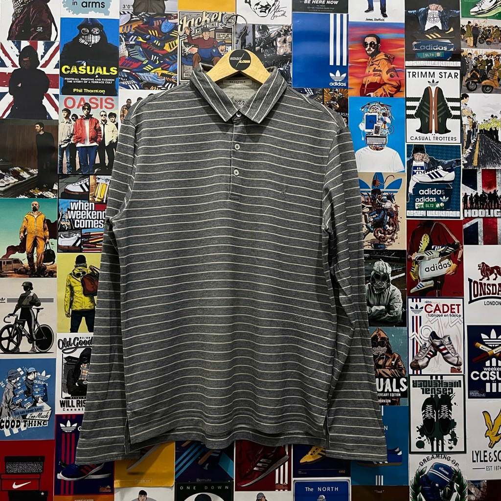 Long Sleeve / Polo Shirt / Rugby Shirt / Vintage / Second / BEAN POLE