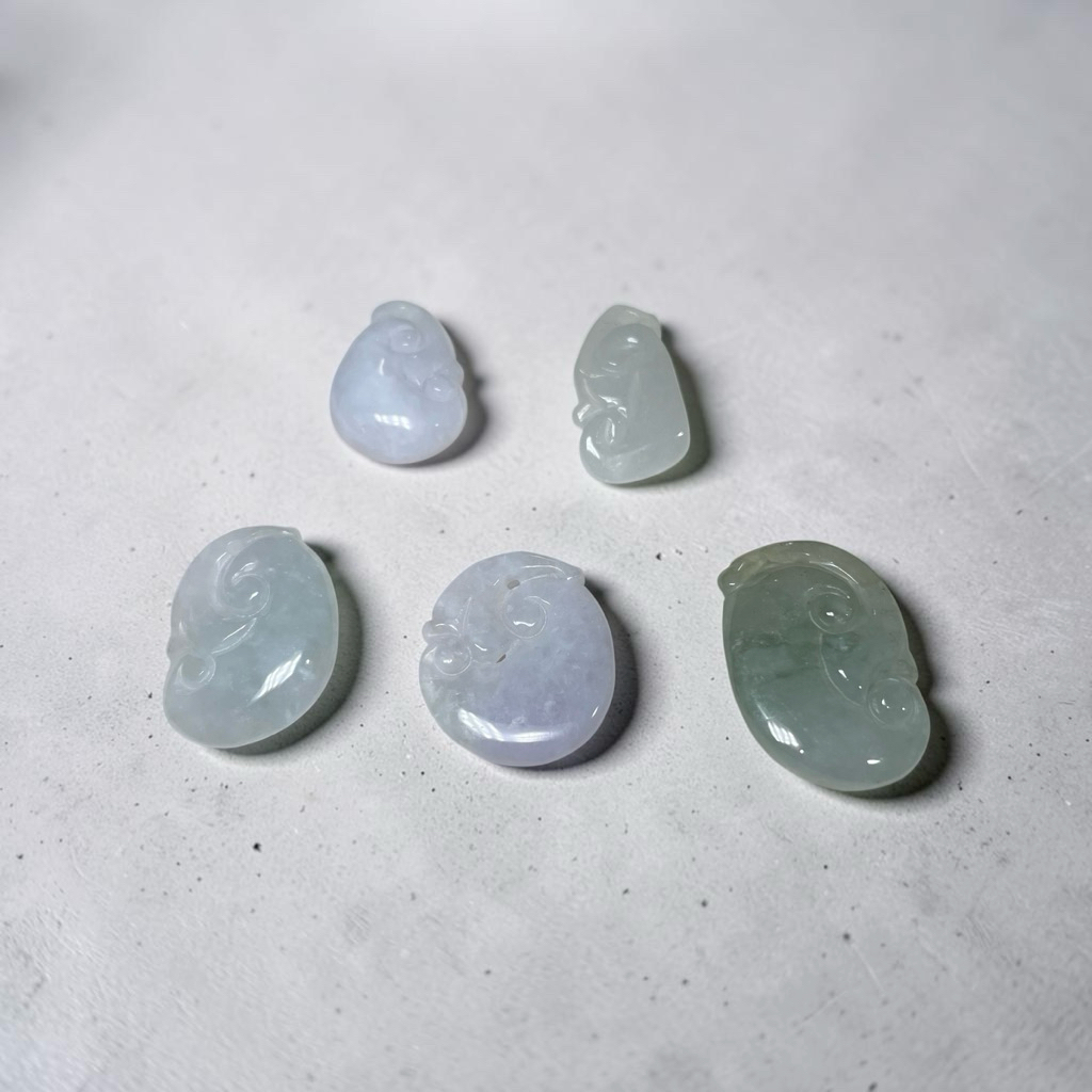 {Premium Collection} - Icy Ruyi Pendant Collection Natural Jadeite Jade