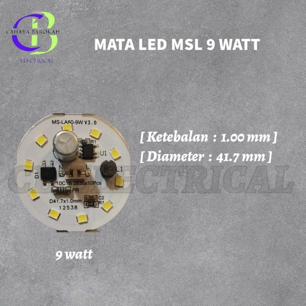 mata LED AC 9watt msl