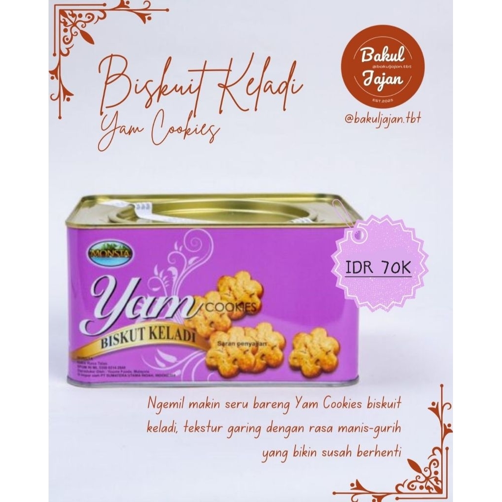 Roti Keladi Yam Cookies
