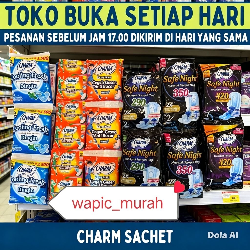 (paket 2renceng) charm day&night 23cm,29cm,35cm renceng Praktis & Mudah Digunakan