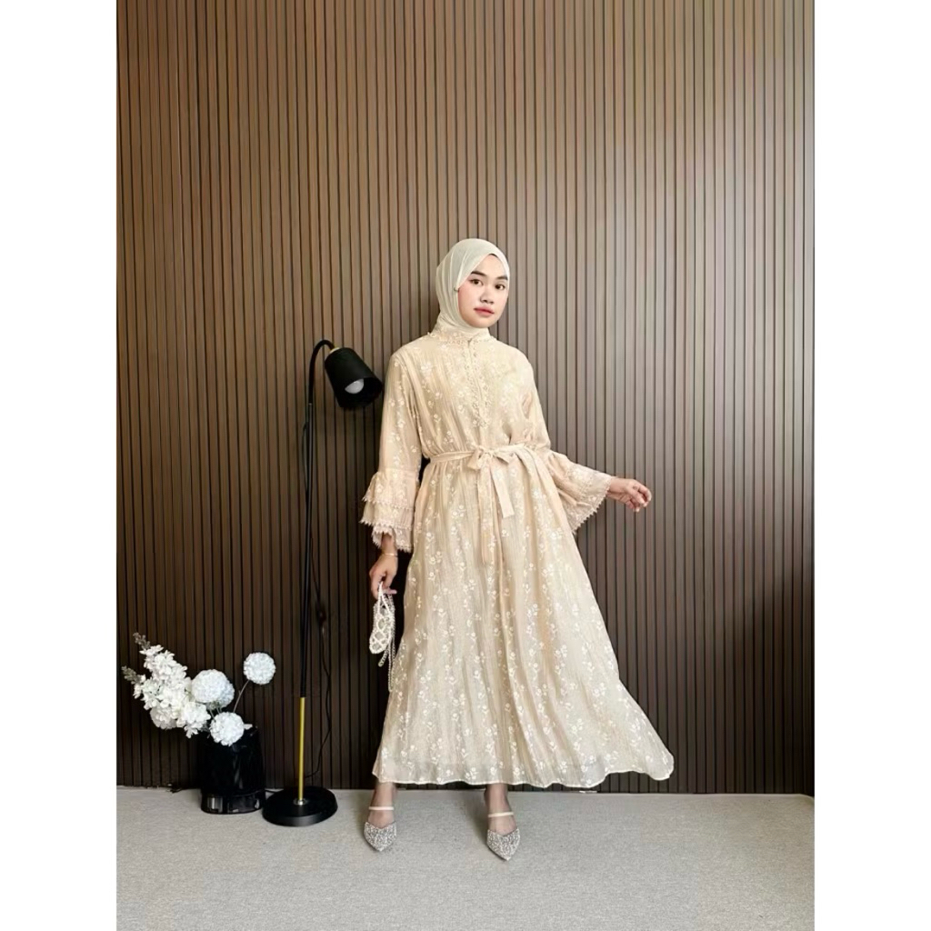 Gamis naisa dress lengan umpak