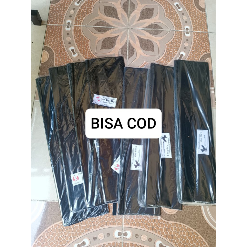 PLASTIK LAYANGAN HITAM CAP BUMI ASLI ORIGINAL