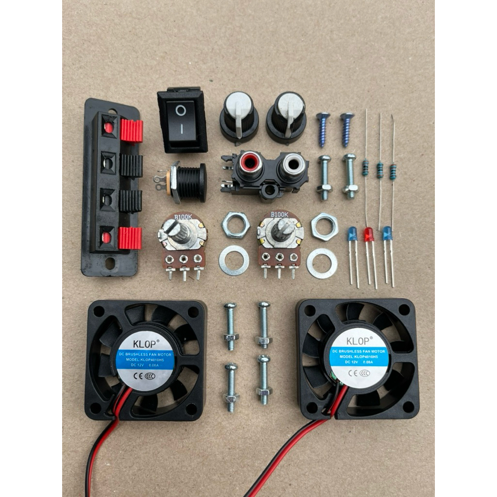 Paket Aksesoris Power Mini Amplifier Paketan Box Mini