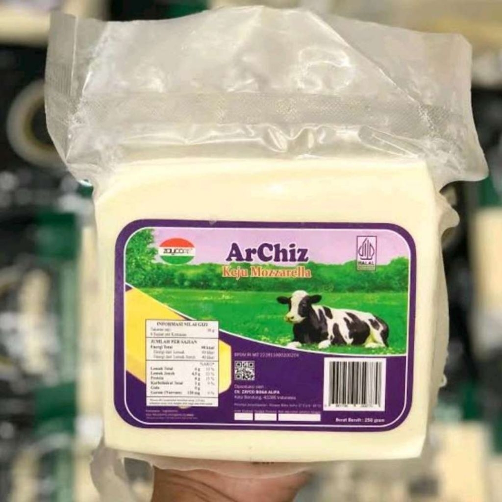 Keju archizz/keju premium/keju mozarela 250g/mozarela