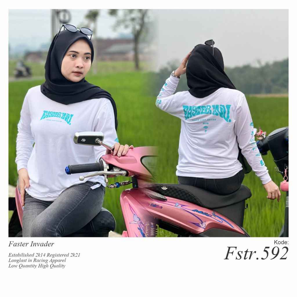 Kaos lengan panjang Faster invader FSTR 592
