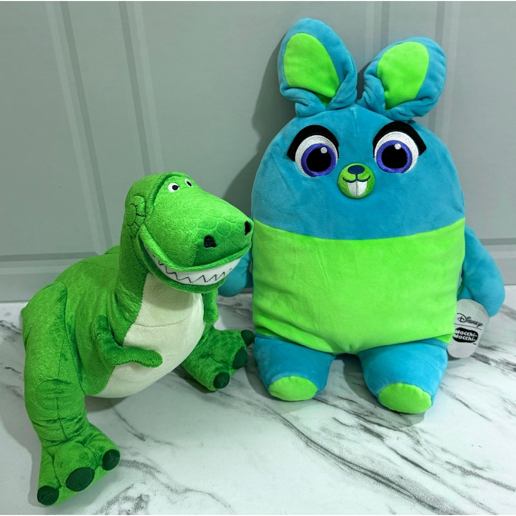 Boneka Plushie Bunny from Toy Story Disney Mocchi Mocchi T-ARTS & Rex from Toy Story Tokyo Disney Re